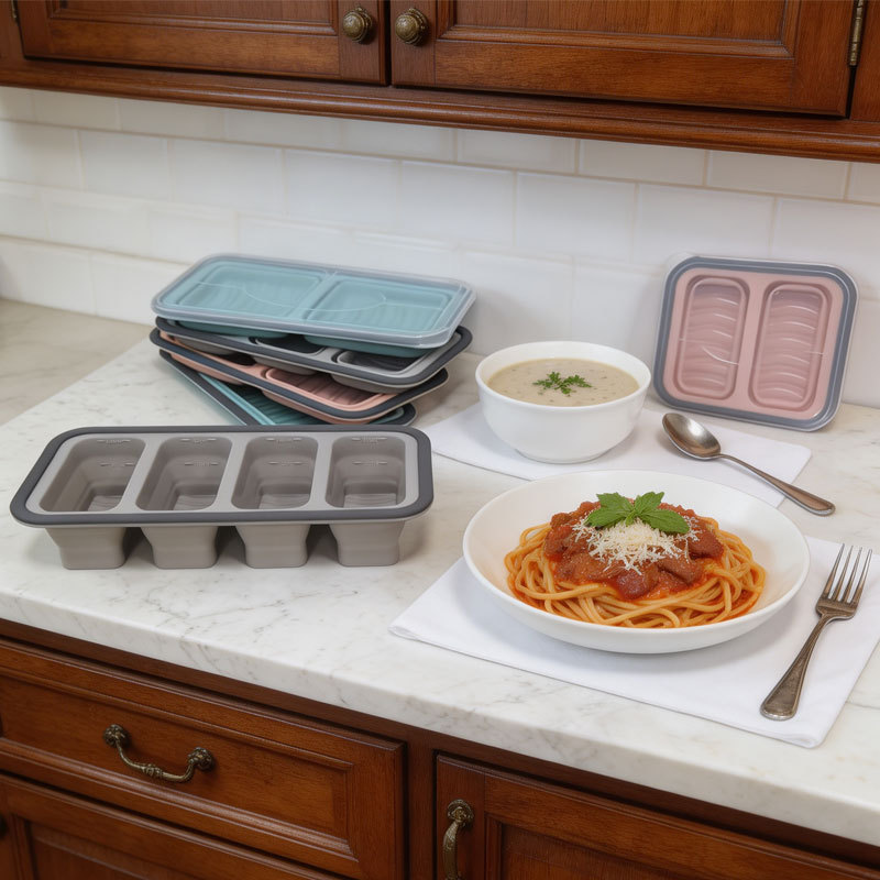 Meal Prep Freezer - Stampi per Cubetti di Ghiaccio Grandi