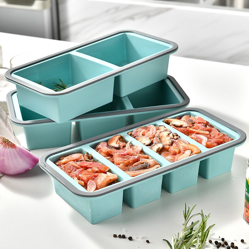 Meal Prep Freezer - Stampi per Cubetti di Ghiaccio Grandi