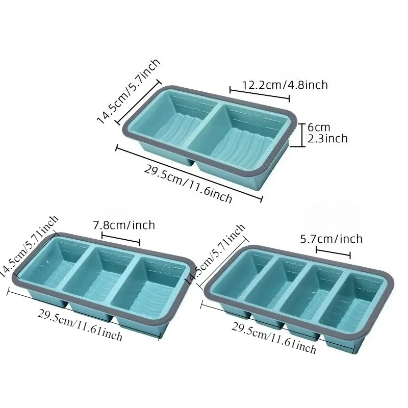 Meal Prep Freezer - Vaschette in Silicone per Congelare Zuppa