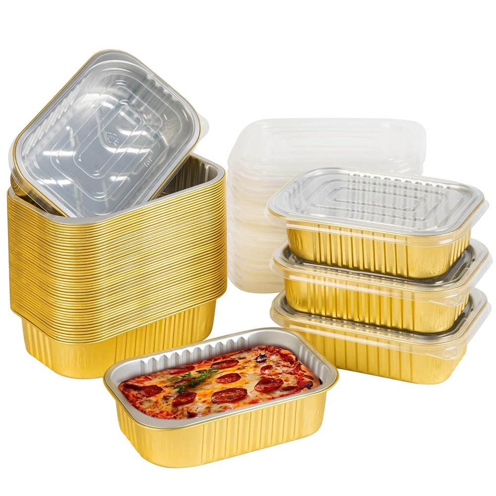 Meal Prep Freezer - Piccoli contenitori in alluminio con coperchi