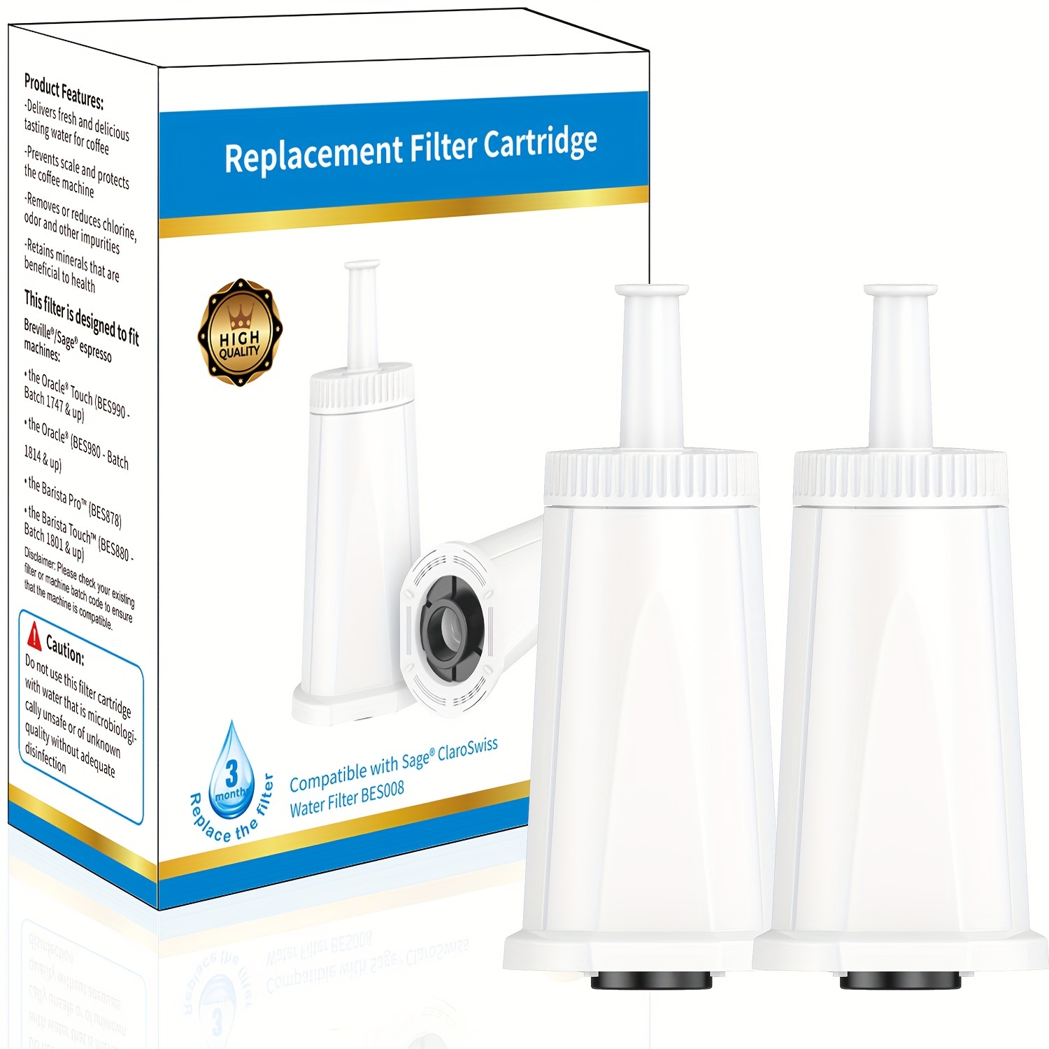 Breville Espresso Barista Touch - Filtro dell'acqua di ricambio per macchina