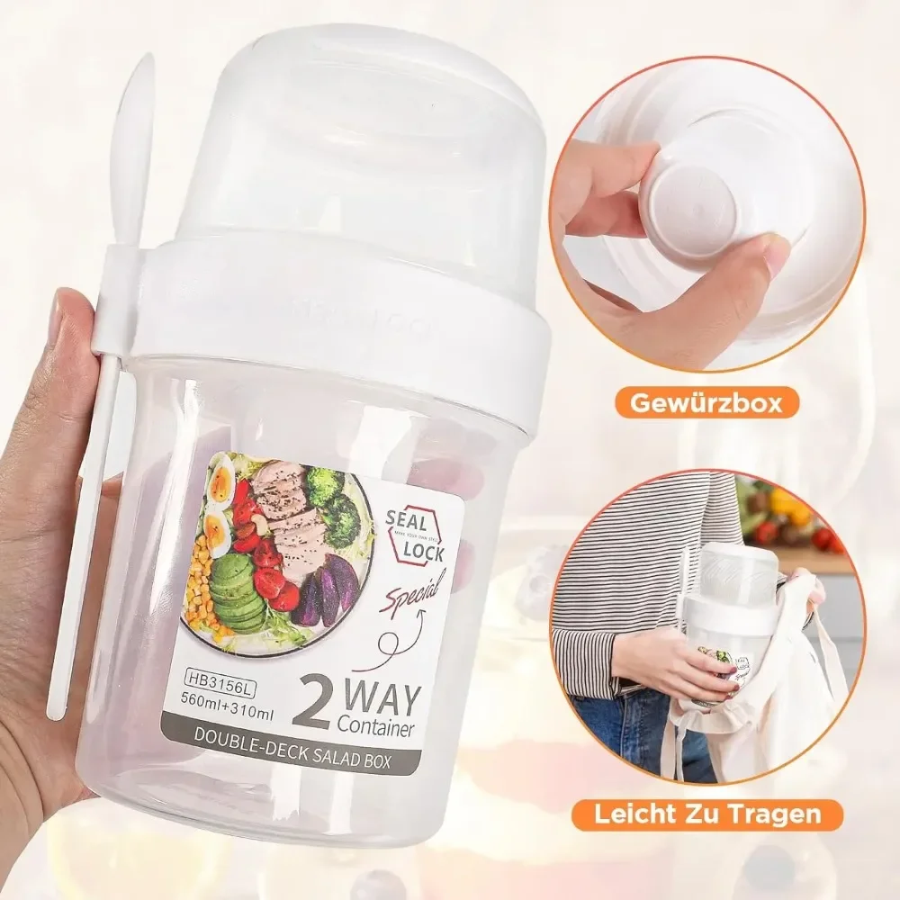 Tazza per insalata Tazze per c - Meal Prep Yogurt Containers recensione e prezzo