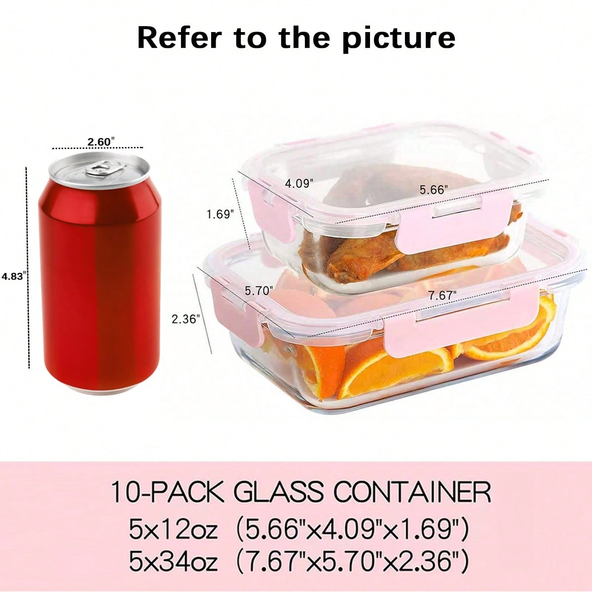 Set di 10 Contenitori in Vetro - Meal Prep Freezer recensione e prezzo